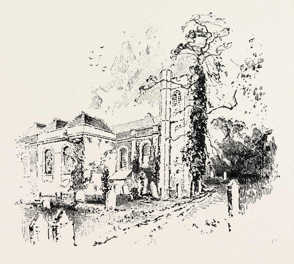 Detail of Handel's Church Near Edgware by Anonymous