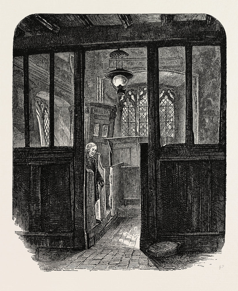 Detail of Deepdale Church, Interior of the Church by Anonymous