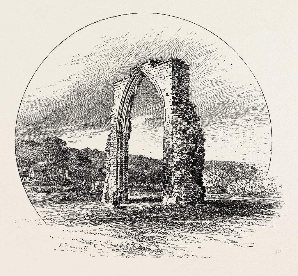 Detail of Chancel Arch of the Old Abbey, Deepdale by Anonymous