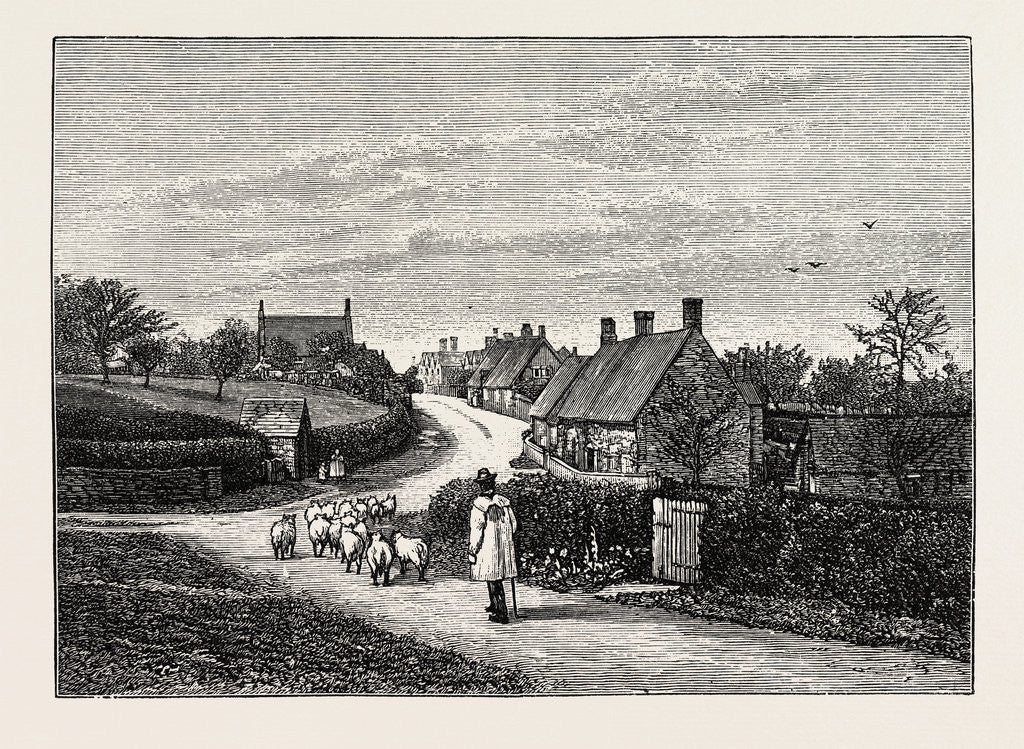Detail of General View of Great Brington by Anonymous