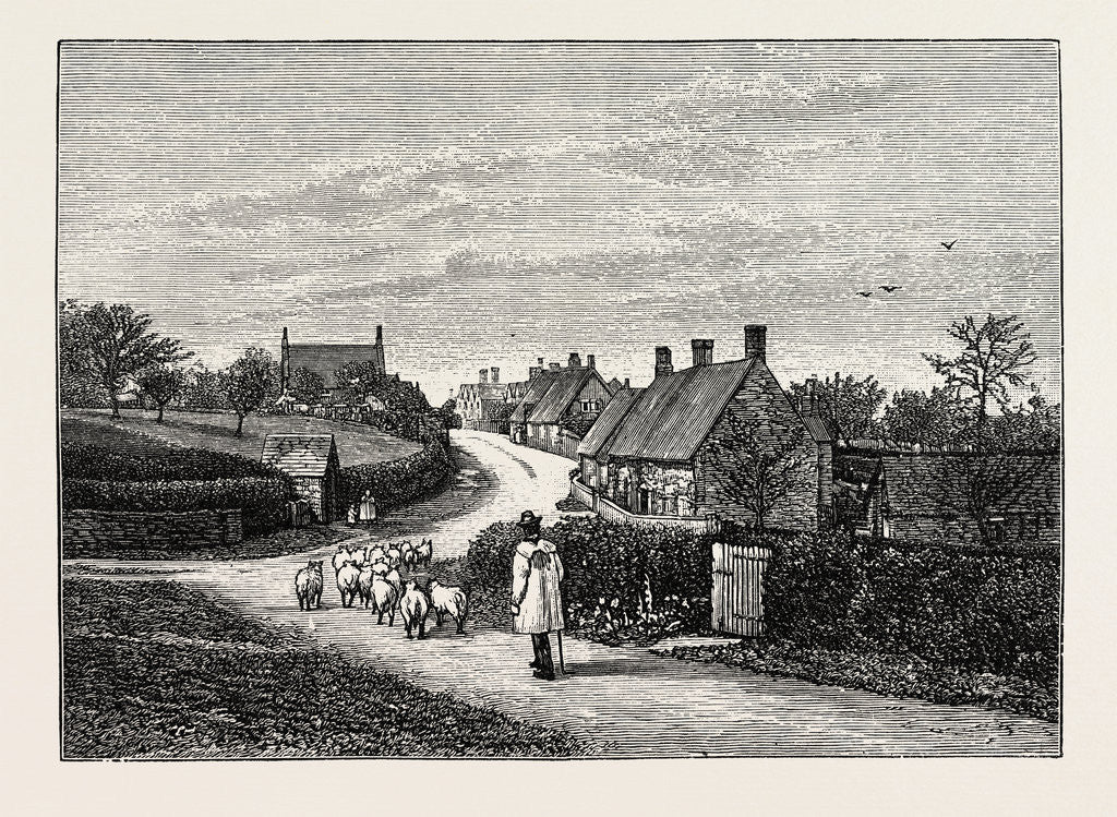 Detail of General View of Great Brington by Anonymous