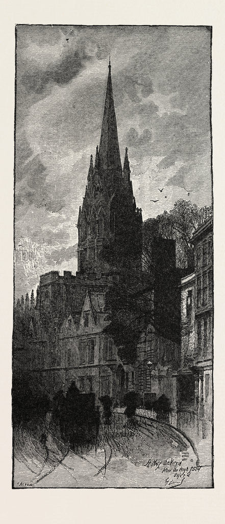 Detail of St. Mary's, Oxford by Anonymous