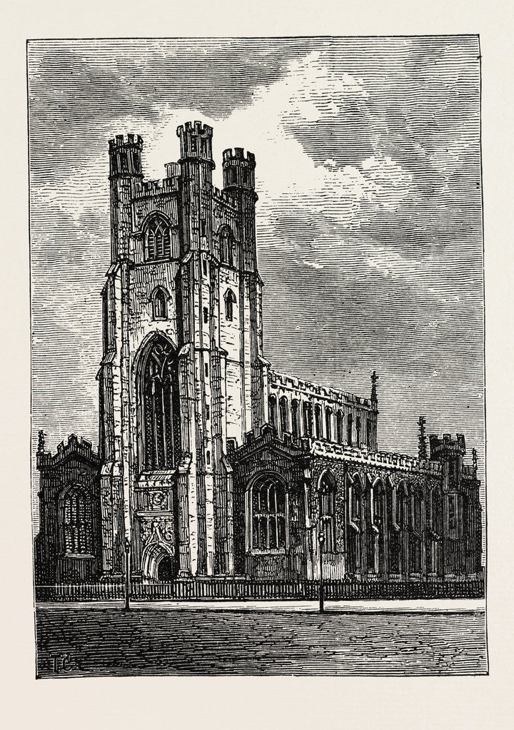 Detail of St. Mary's, Cambridge by Anonymous