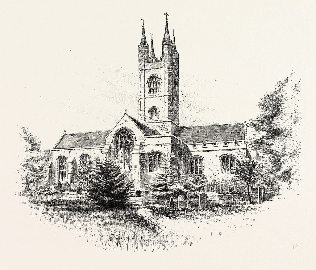 Detail of Ashford Church from the North West UK by Anonymous