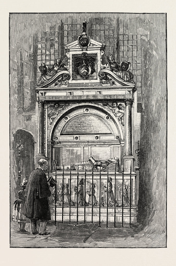 Detail of Tomb of Sir Richard Smythe of Leeds Castle Kent by Anonymous