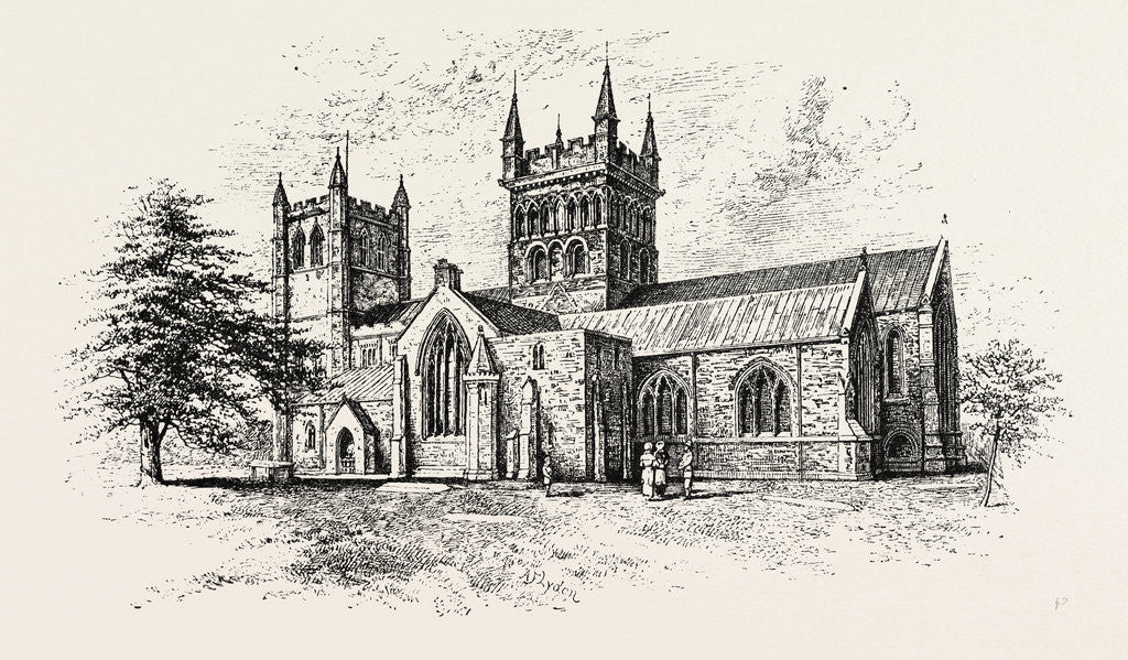 Detail of Wimborne Minster: View from the South East by Anonymous