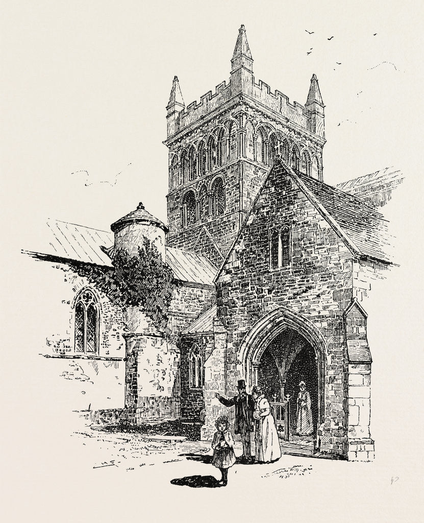 Detail of Wimborne: The Ivy Tower by Anonymous