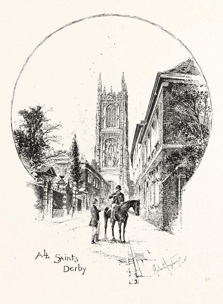 Detail of Derby, All Saints', the Tower by Anonymous