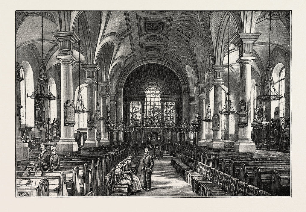 Detail of Derby: All Saints' Church, the Interior by Anonymous