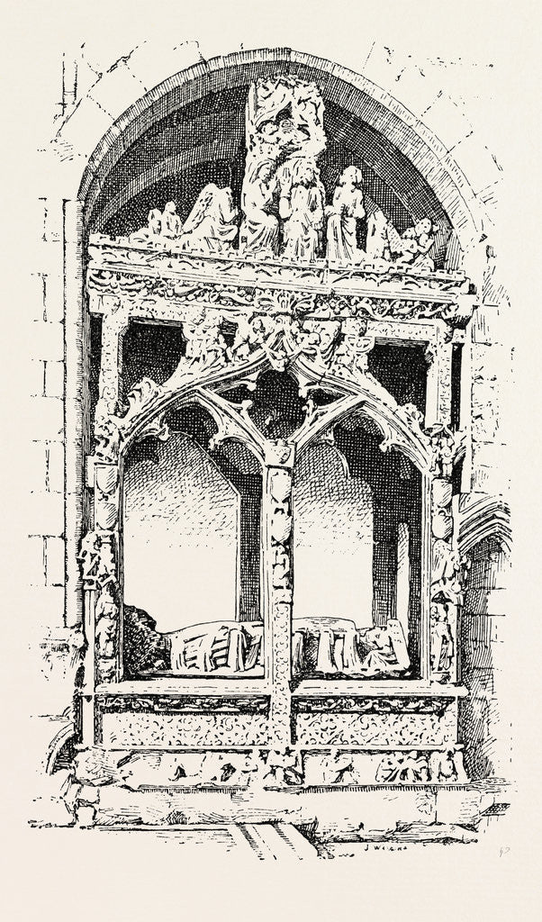Detail of The Harrington Monument. by Anonymous