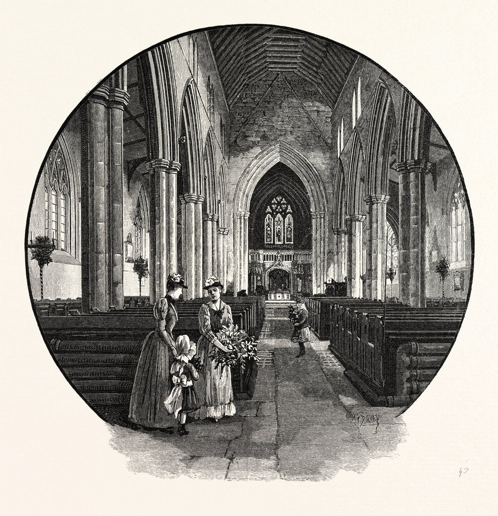 Detail of Howden Church, the Interior, Looking East by Anonymous