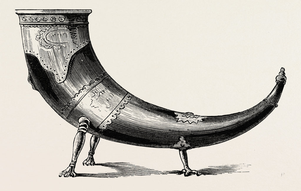 Detail of An Ancient Drinking Horn by Anonymous