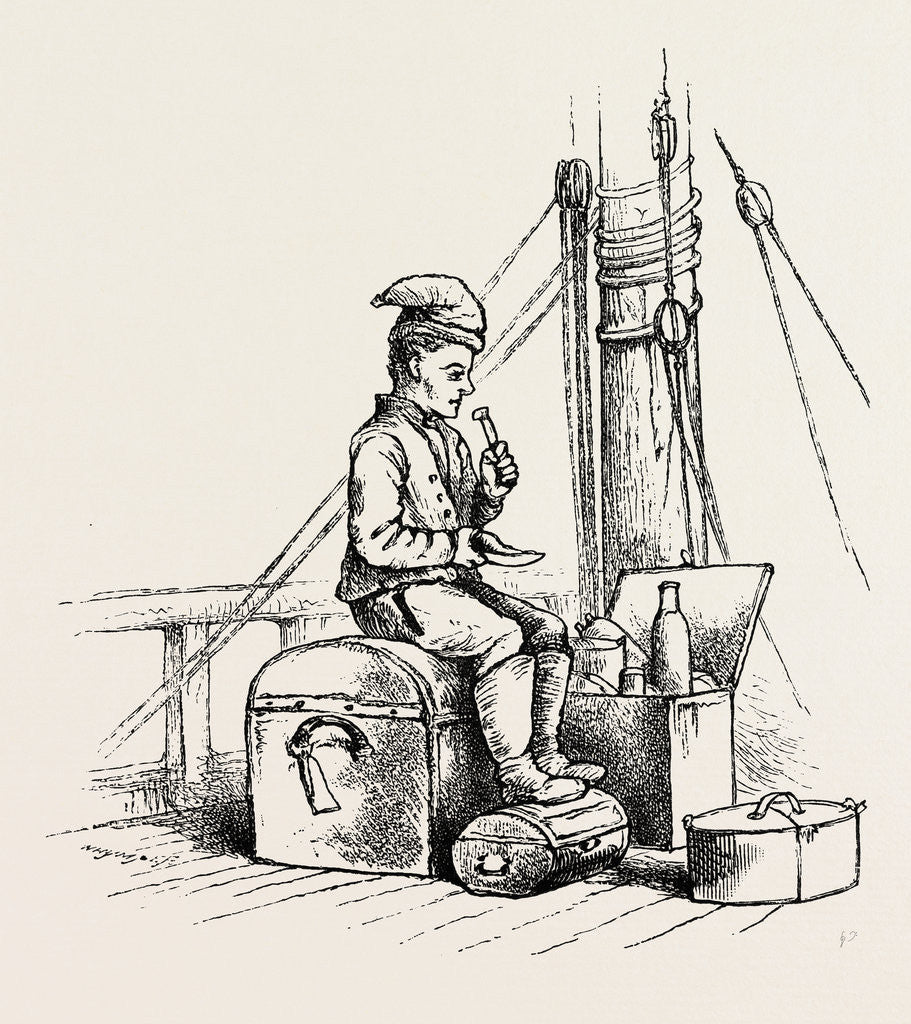 Detail of A Deck Passenger by Anonymous