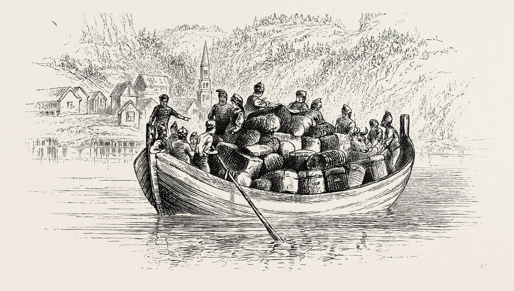 Detail of The Boat Coming Off to the Steamer by Anonymous