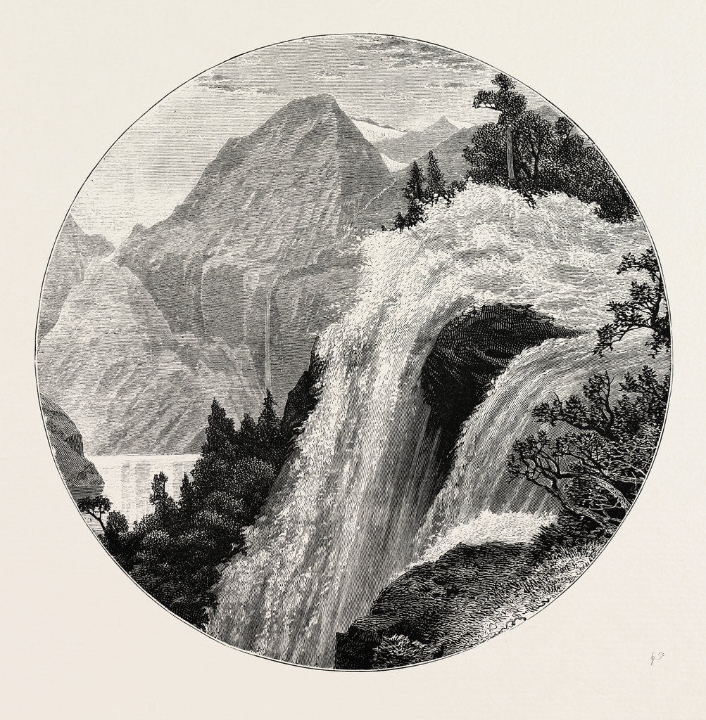 Detail of A View in the Geiranger by Anonymous