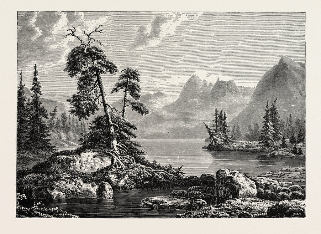Detail of A View on the Hardanger Fjord by Anonymous