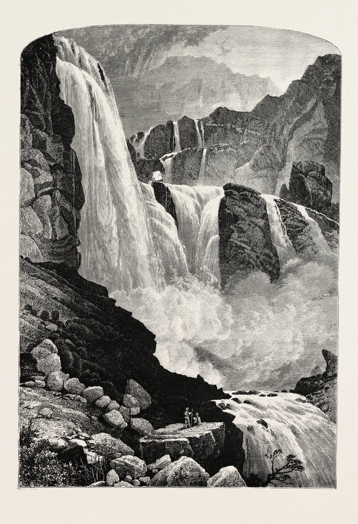Detail of The Skjaeggedalsfos by Anonymous