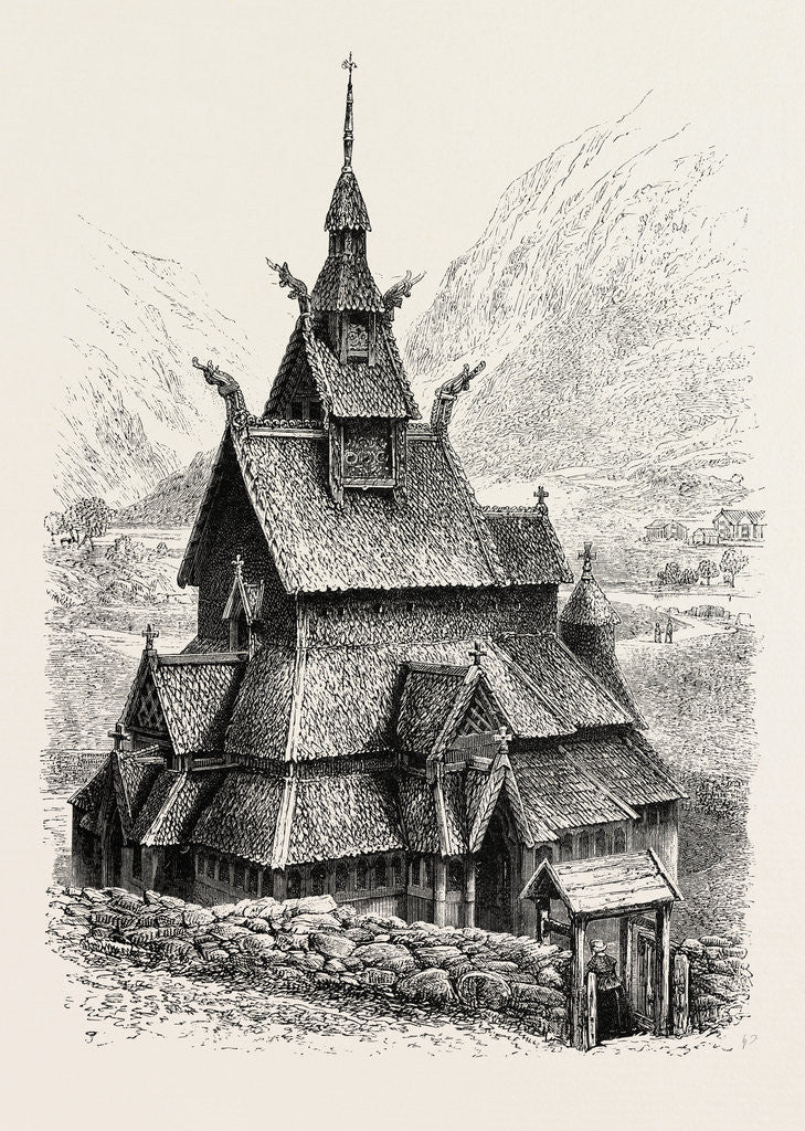 Detail of Borgund Church by Anonymous