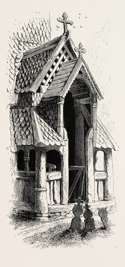 Detail of North Porch, Borgund Church by Anonymous