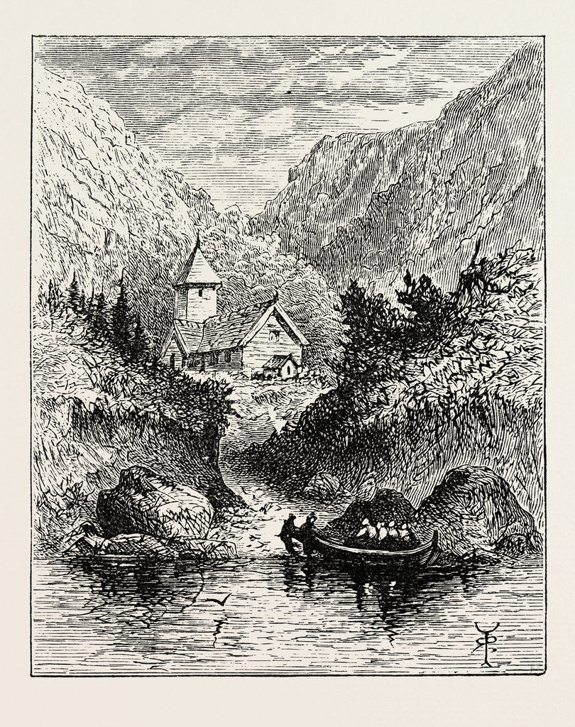 Detail of A Nook Near Christiania, Oslo by Anonymous