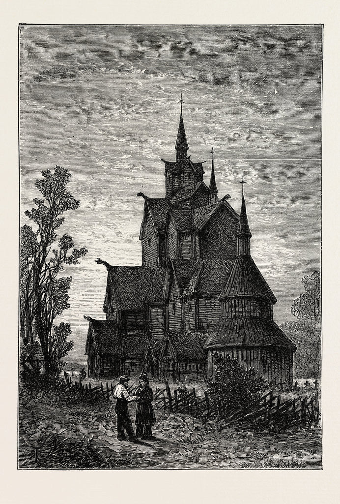 Detail of Hitterdal Church by Anonymous
