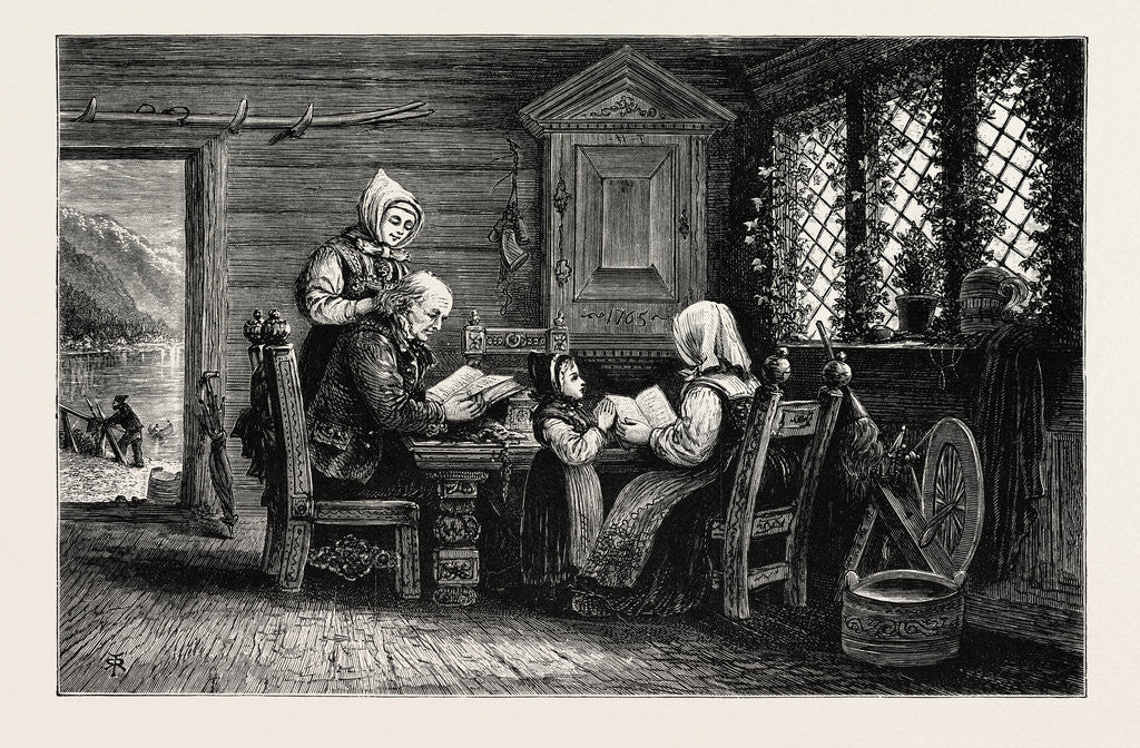 Detail of Sunday in Norway by Anonymous