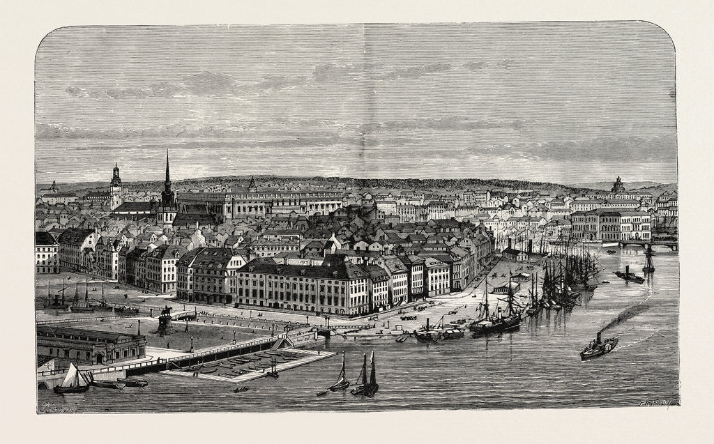 Detail of Stockholm, Sweden by Anonymous
