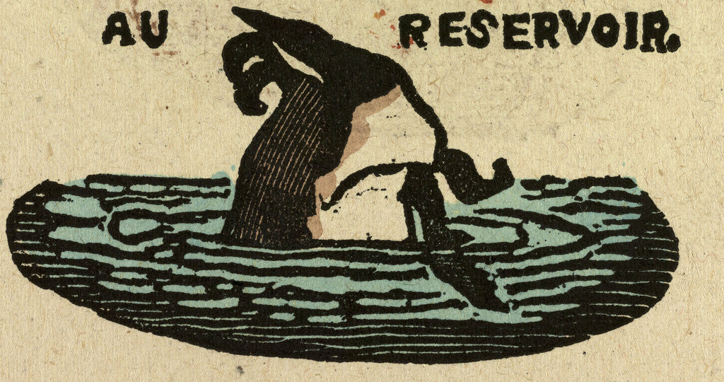 Detail of Illustration of English Tales Folk Tales and Ballads. A Diving Duck by Anonymous
