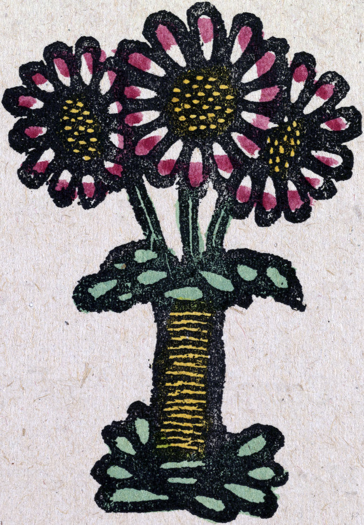 Detail of Illustration of English Tales Folk Tales and Ballads. Flowers by Anonymous