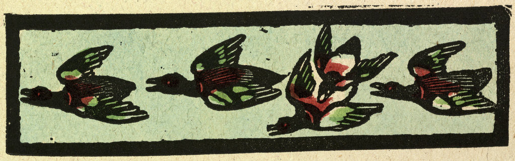 Detail of Illustration of English Tales Folk Tales and Ballads. Five Ducks by Anonymous