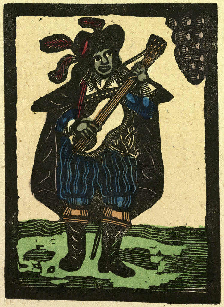 Detail of Illustration of English Tales Folk Tales and Ballads. Musician by Anonymous