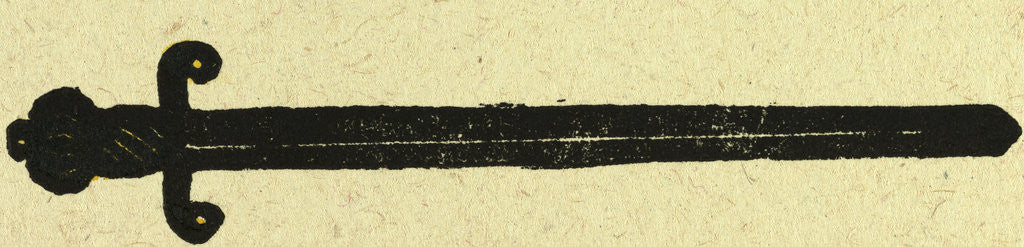Detail of Illustration of English Tales Folk Tales and Ballads. Sword by Anonymous
