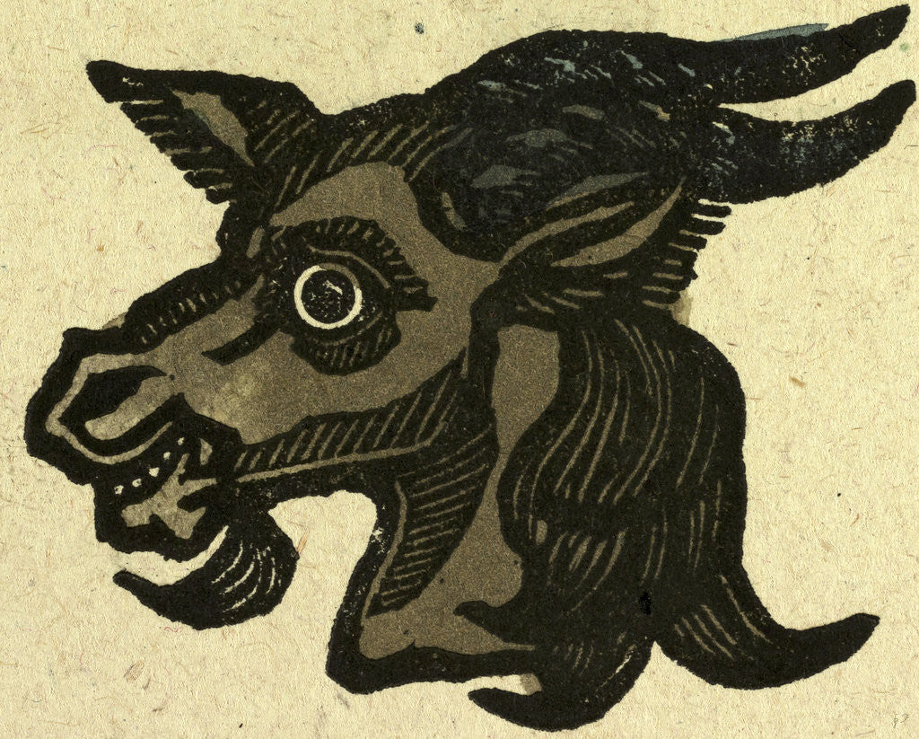Detail of Illustration of English Tales Folk Tales and Ballads. The Head of an Animal by Anonymous