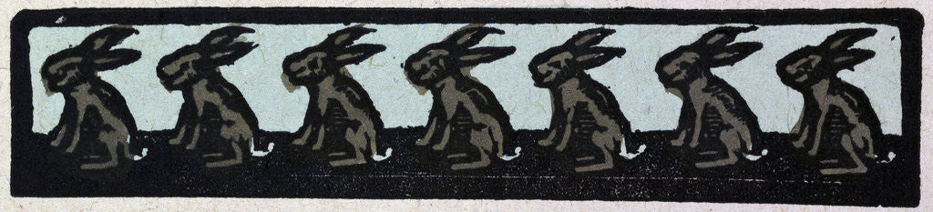 Detail of Illustration of English Tales Folk Tales and Ballads. The Seven Hares. Ornament by Anonymous