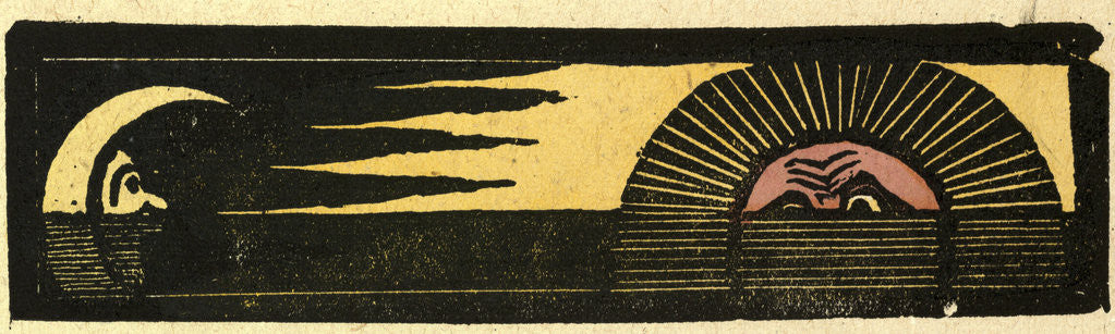 Detail of Illustration of English Tales Folk Tales and Ballads. The Setting Sun and the Rising Moon by Anonymous
