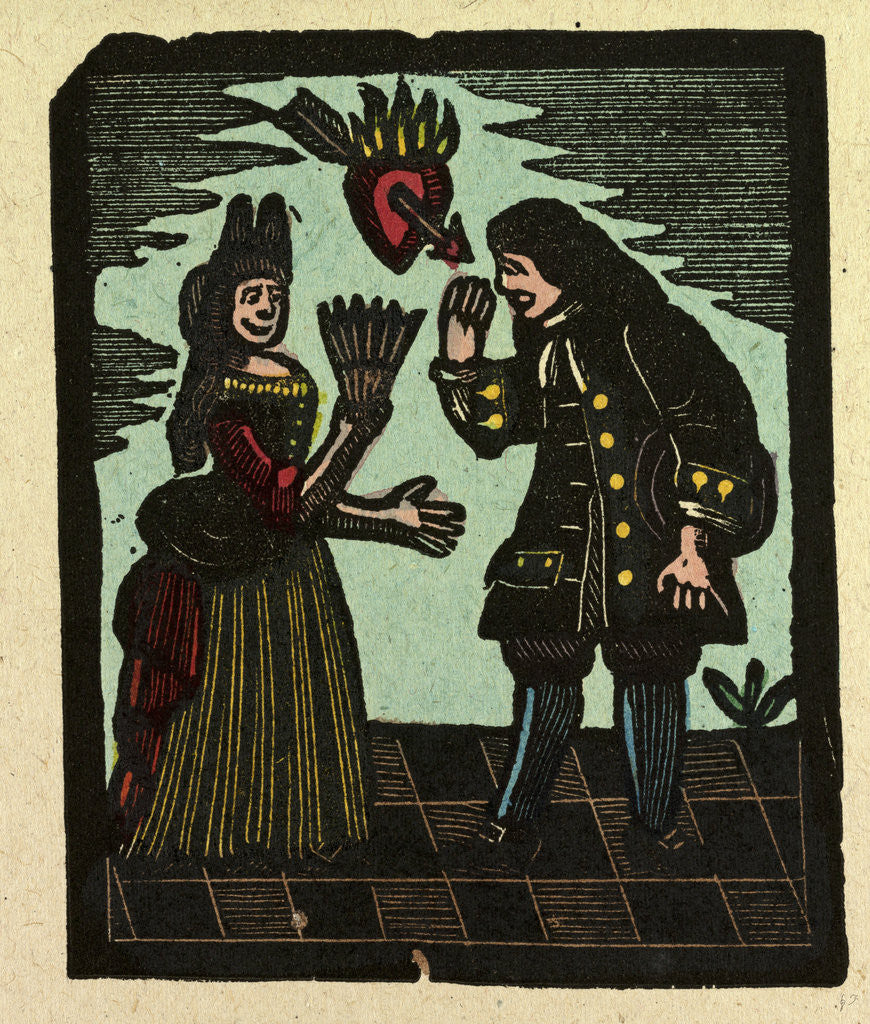 Detail of Illustration of English Tales Folk Tales and Ballads. Love by Anonymous