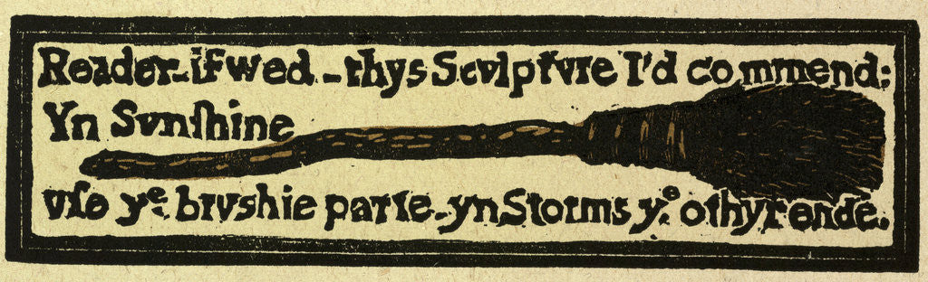 Detail of Illustration of English Tales Folk Tales and Ballads. A Broomstick by Anonymous