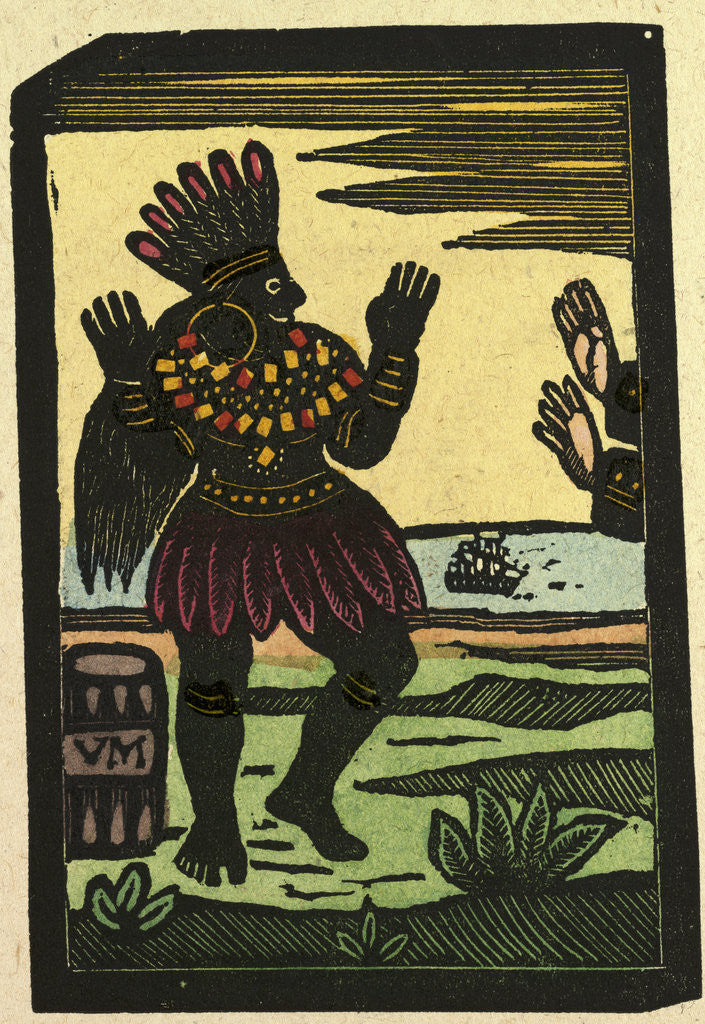 Detail of Illustration of English Tales Folk Tales and Ballads. A Person Wearing a Traditional Dress by Anonymous
