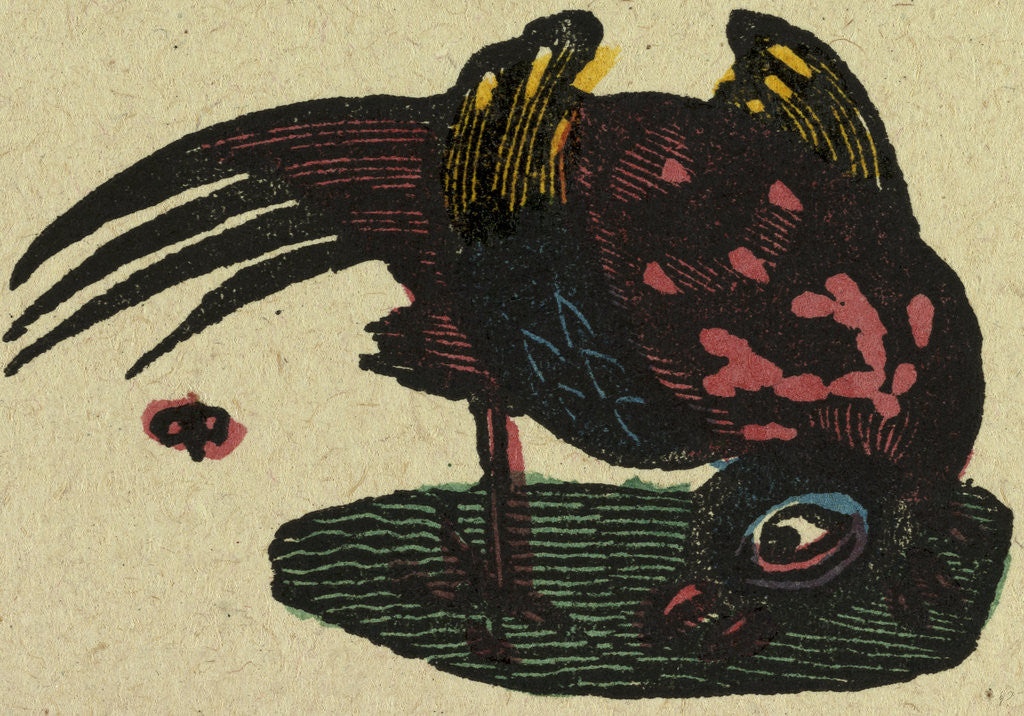 Detail of Illustration of English Tales Folk Tales and Ballads. A Colourful Bird by Anonymous