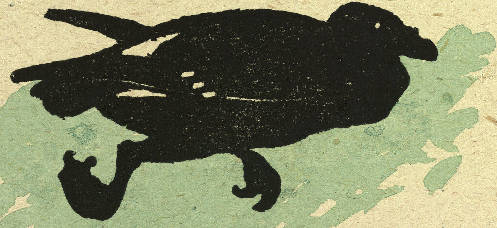 Detail of Illustration of English Tales Folk Tales and Ballads. A Bird. A Crow by Anonymous