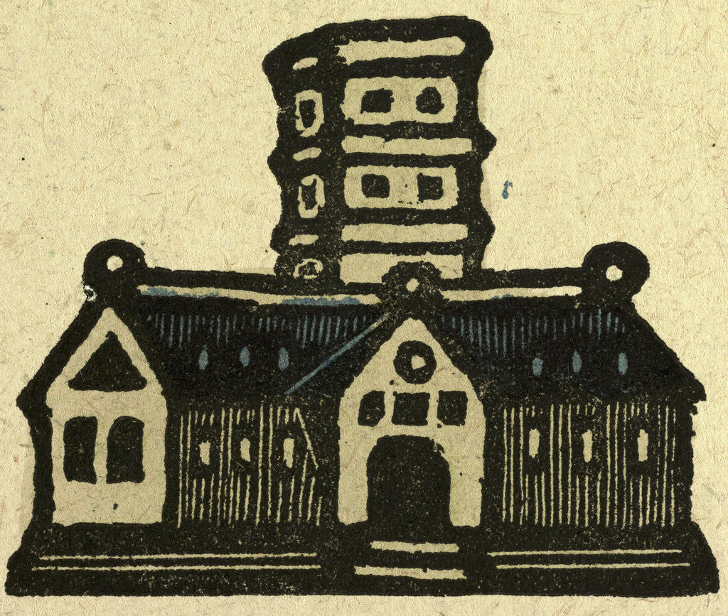 Detail of Illustration of English Tales Folk Tales and Ballads. A Building by Anonymous