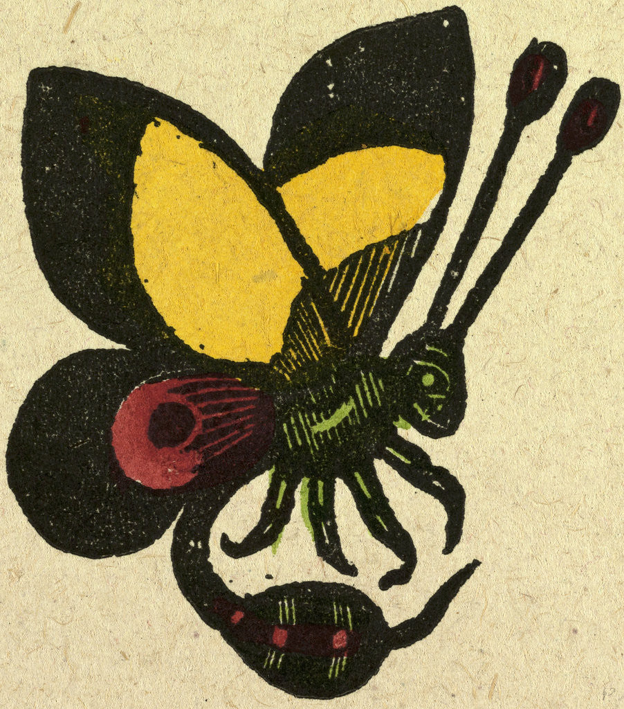 Detail of Illustration of English Tales Folk Tales and Ballads. A Butterfly by Anonymous
