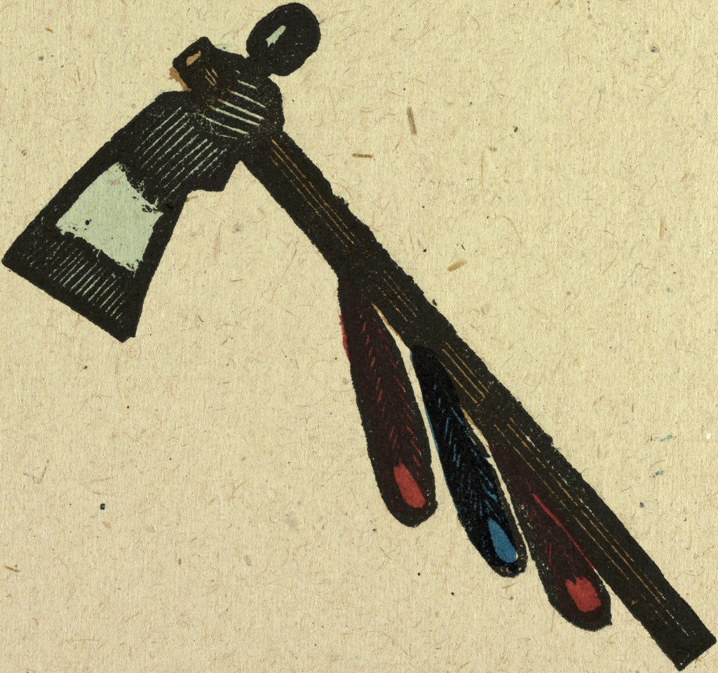 Detail of Illustration of English Tales Folk Tales and Ballads. An Axe by Anonymous