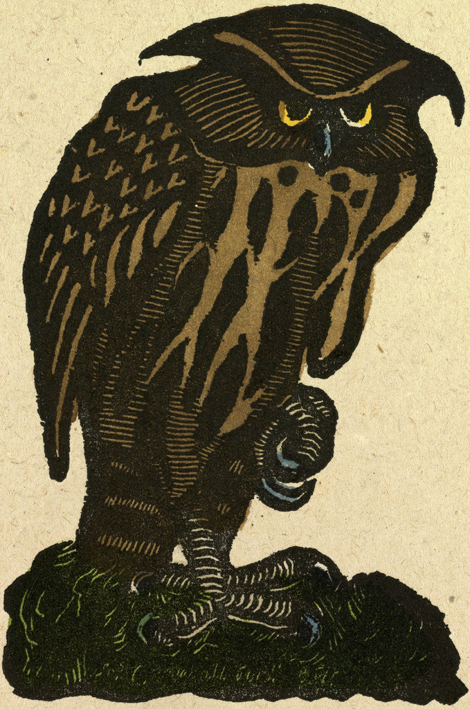 Detail of Illustration of English Tales Folk Tales and Ballads. A Grumpy Owl by Anonymous