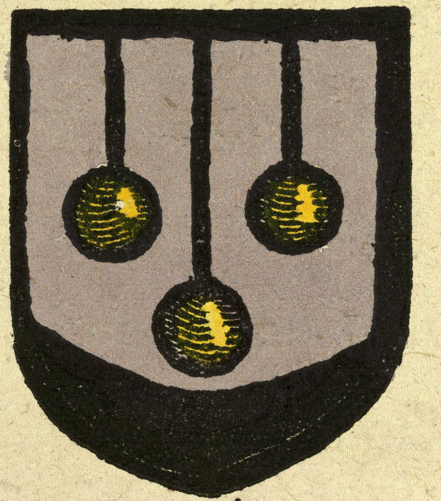 Detail of Illustration of English Tales Folk Tales and Ballads. Coat of Arms by Anonymous
