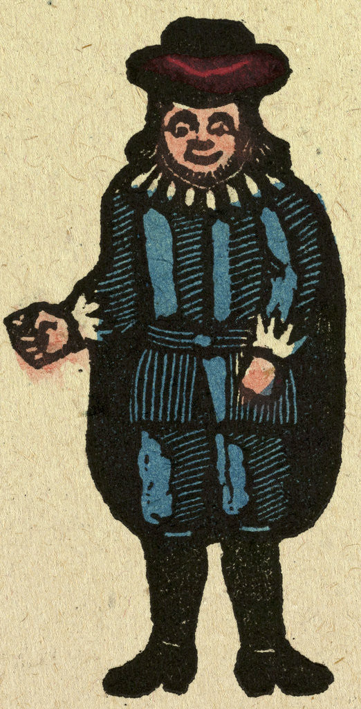 Detail of Illustration of English Tales Folk Tales and Ballads. A Man Wearing Blue Clothes by Anonymous