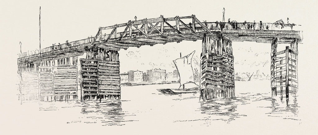Detail of Old Battersea Bridge by Anonymous