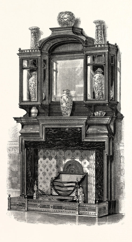 Detail of Messrs. G. Trollop And Sons, Chimney Piece by Anonymous