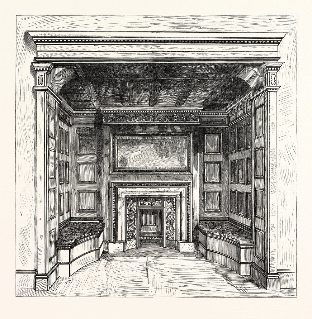Detail of Morris And Co., Chimney Piece in the Ambassadors' Room, St. James's Palace, London by Anonymous