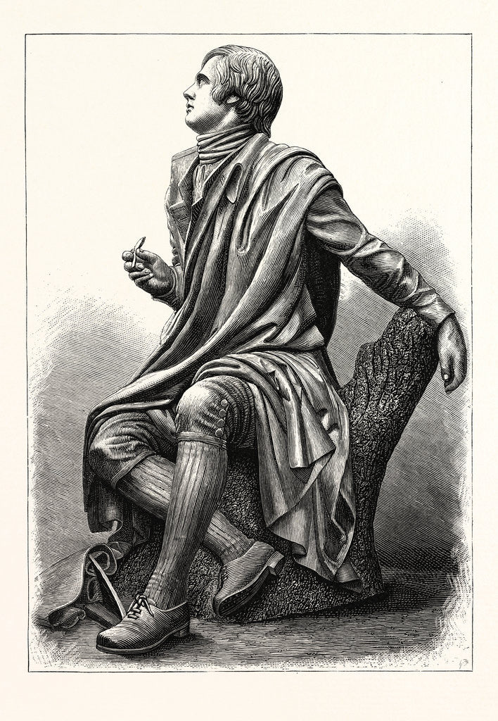Detail of Statue of the Scottish Poet Robert Burns by Anonymous
